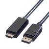 CABLE DISPLAYPORT 1.2 MALE VERS HDMI 1.4 MALE - 5 METRES