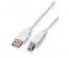 CORDON USB2 AB M/M 1.8 M GRIS (DONT 0.02 EU ECO TAXE)
