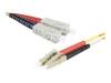 JARRETIERE OPTIQUE DUPLEX HD MULTI OM1 62,5/125 SC-UPC/LC-UPC ORANGE 2M