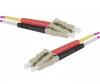 JARRETIERE OPTIQUE DUPLEX OM4 50/125 LC-LC MULTIMODE 5M