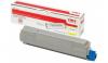 TONER OKI JAUNE ORIGINAL POUR C532D