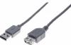 RALLONGE ECO USB 2.0 A / A GRISE - 0,6 M