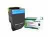 TONER CYAN HAUTE CAPACITE LRP X417 LEXMARK CS417DN.CS517DE.CX417DE ORIGINE