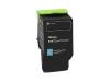 TONER CYAN LEXMARK CS421DN CS521DN.CS622DE.CX421ADN.CX522ADE. CX622ADE.CX625ADE.CX625ADHE ORIGINE