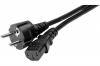 Cordon d'alimentation PC CEE7 droit / C13 noir - 5,0 m