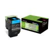 Toner origine haute capacite pour Lexmark CX410e/de/dte et CX510de/dhe/dthe - cyan 3.000 pages