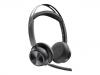 CASQUE POLY VOYAGER FOCUS 2 - CABLE SANS FIL - DESIGN SUR TETE - STEREO COULEUR NOIR - CERTIFICATION MICROSOFT TEAMS - GOOGLE ASSISTANT