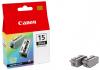 Canon BCI-15BK recharge noire 2x 121 pages 