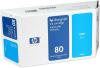 HP 80 cyan haute capacit 4400 pages