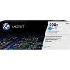 TONER CYAN HAUTE CAPACITE 508X HP COLOR LASERJET ENTERPRISE M552.M553 ORIGINE (9500 PAGES)