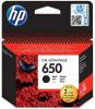 CARTOUCHE JET D'ENCRE NOIRE HP 650 DESKJET 2514/INK ADVANTAGE 1015.2515.2545.2645.3515.3546.4515.4645.4646 ORIGINE