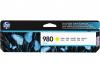 CARTOUCHE JET D'ENCRE JAUNE HP980 HP OFFICEJET ENTERPRISE COLOR FLOW X555.X585 ORIGINE