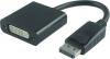 MICROCONNECT DISPLAYPORT V1.2 TO DVI M-F DVI-I 24+5 DUAL LINK 0.15 M PASSIVE BLACK