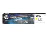 CARTOUCHE HP JET D'ENCRE JAUNE 913A PAGEWIDE PRO 352DN.377DN.452DW 477DW 3.000 PAGES ORIGINE