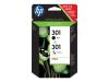 COMBO PAK HP 301 NOIR + 3 COULEURS HP DESKJET 1000.1010.1050.1051.1055 1056.1510.1512.1513.2000.2050.2054. 2510.2514.2540.2542.2544.3000.3050. 3054.3055.3057.3059.3510/ENVY 4502.5530/OFFICEJET 2620.2622 ORIGINE