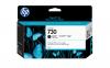CARTOUCHE JET D'ENCRE NOIRE MAT HP730 130ML HP DESIGNJET T1600.T1700.0T2600 ORIGINE