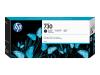 CARTOUCHE HP 730 NOIR MAT 300 ML