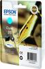 Cartouche jet d'encre 16 cyan 165 pages EPSON Workforce WF-2010W/2510WF/2520NF/2530WF/2540WF origine