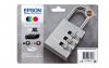 MULTIPACK EPSON 35XL - PAKC DE 4 CARTOUCHES JET D'ENCRE NOIR/CYAN/ MAGENTA/JAUNE WORKFORCE WF-4720.4725.4730.4740 ORIGINE