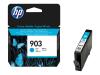 CARTOUCHE D'ENCRE HP 903 CYAN ORIGINALE POUR OFFICEJET 6951, 6954, 6962, OFFICEJET PRO 6960, 6970