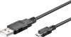 MICROCONNECT USB A MICRO USB B 5P 1.0M