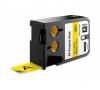 RUBAN VINYLE NOIR SUR JAUNE 24MM POUR DYMO XTL